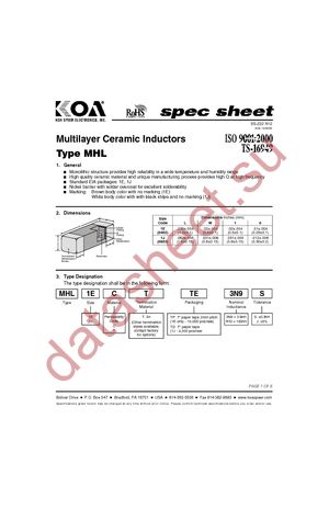 MHL1ECTPP10NJ datasheet  